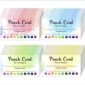 Thank You Punch Cards 50 Count Choose 1